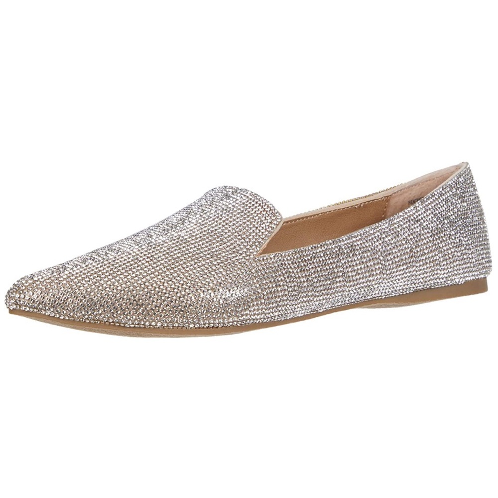 Silver Feather-R Flat Steve Madden